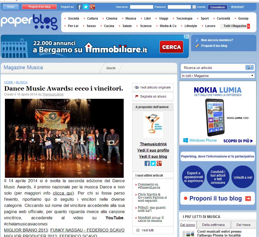 Dance Music Awards: ecco i vincitori.