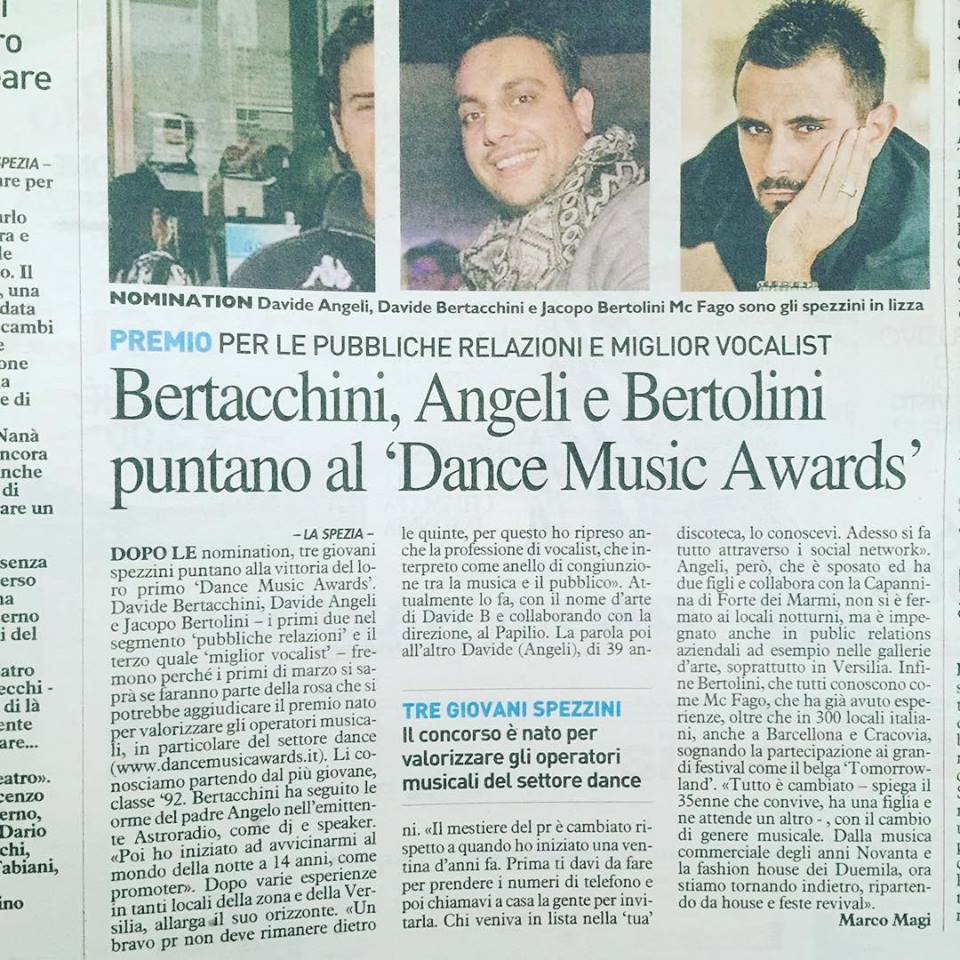 Premio per le Pubbliche Relazioni e Miglior Vocalist